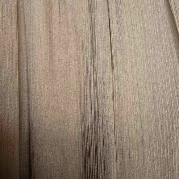 Lane Bryant Gold Beaded Sleeveless Chiffon Swing Dress - Picture 5 of 9